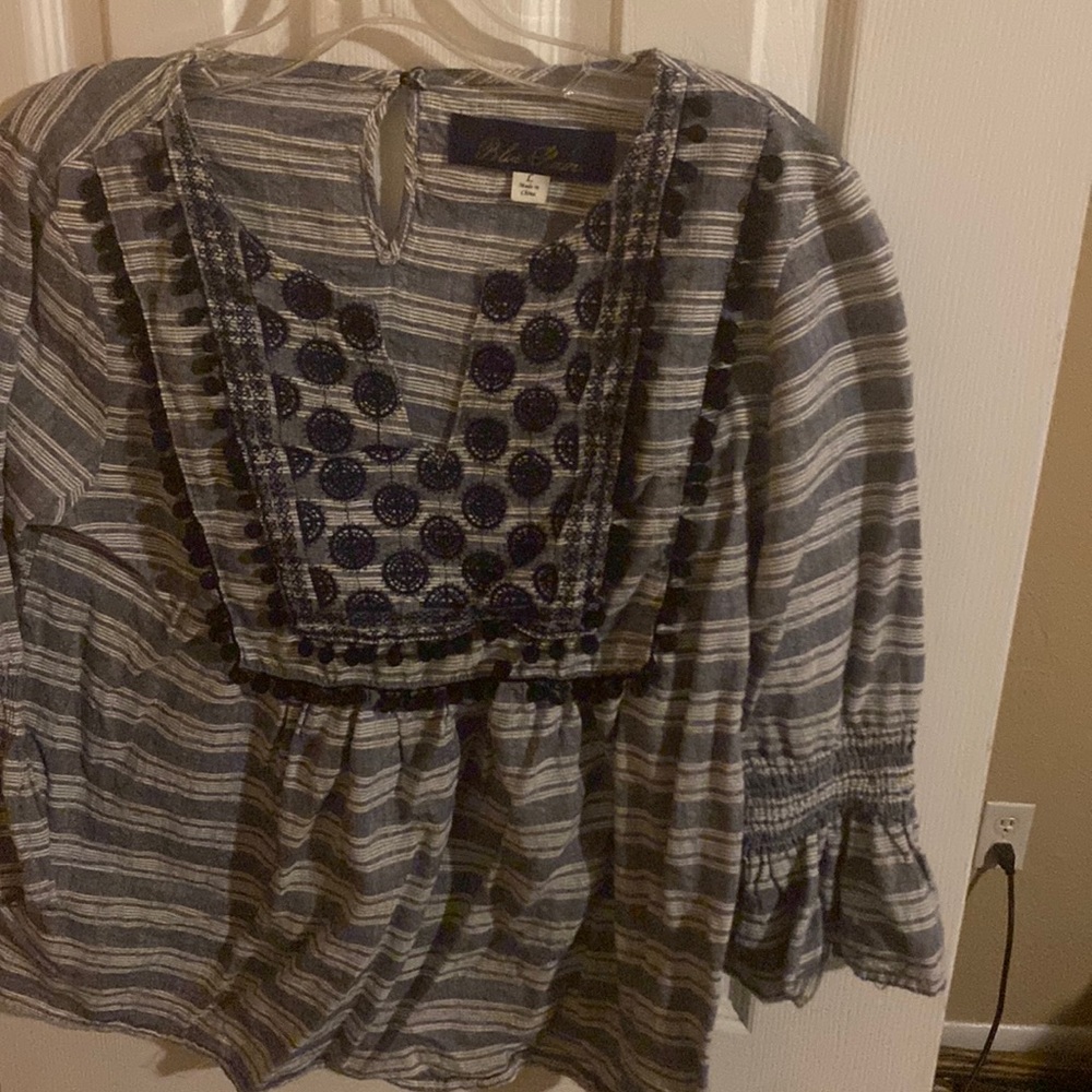 Navy blouse